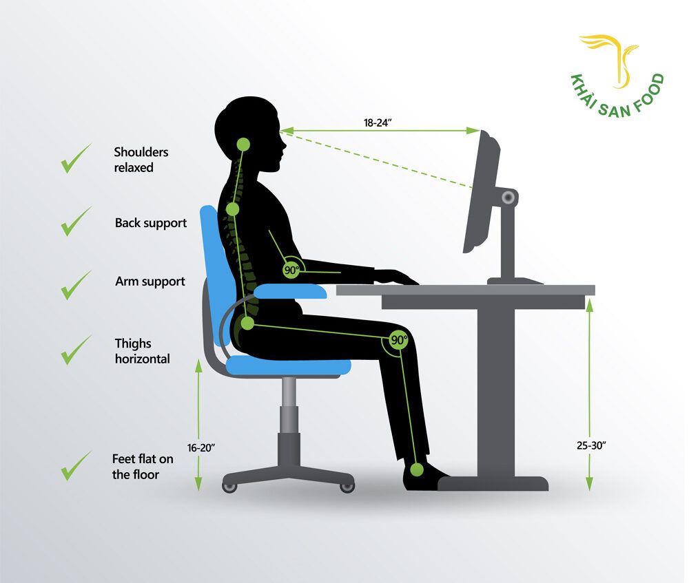 Ghế xoay văn phòng giúp bạn ngồi đúng tư thế