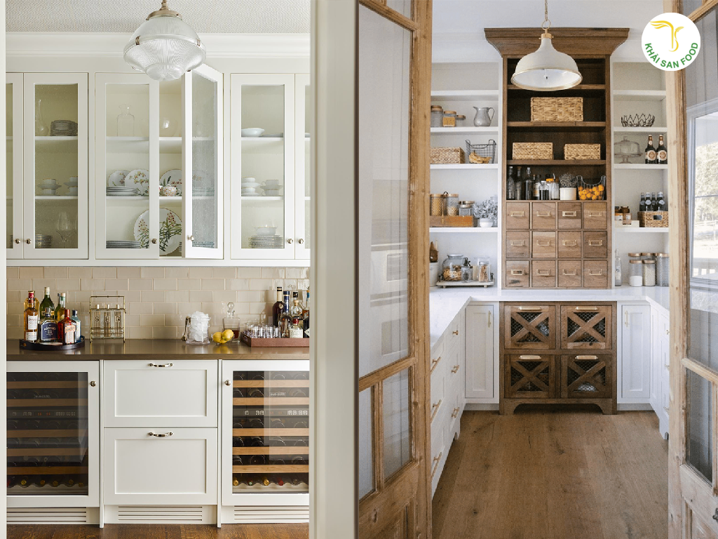 Sự khác biệt về diện tích giữa pantry và kitchen còn nằm ở quy mô và chức năng của mỗi không gian