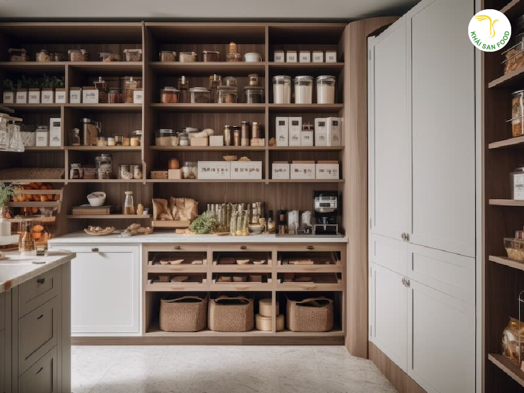 Thiết kế pantry phù hợp giúp không gian thao tác trong bếp dễ dàng hơn
