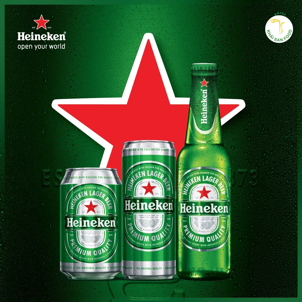 Heineken có nhiều sản phẩm bia ken bạc, bia ken lùn...