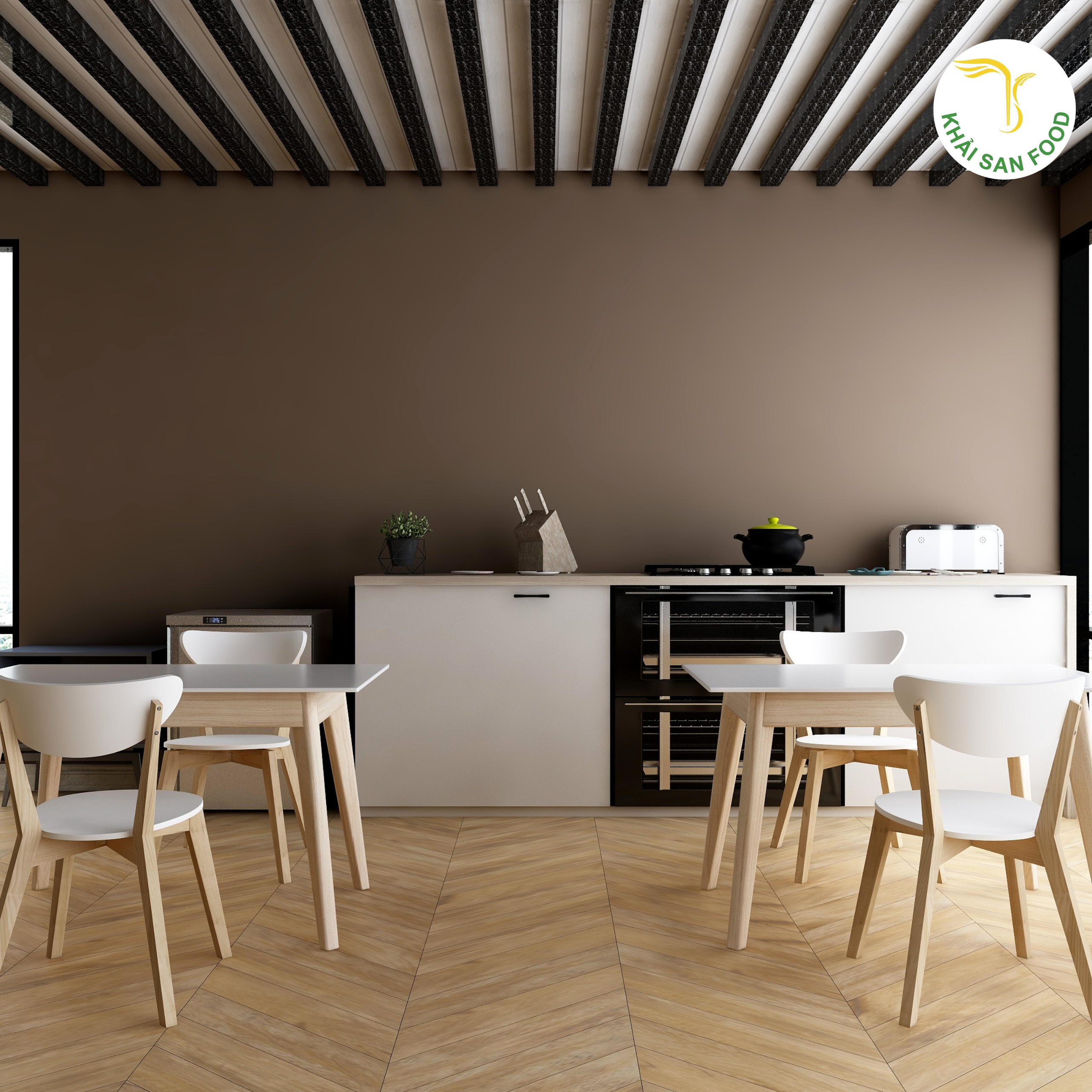Khu Pantry thường là khu sin hoạt chung và là nơi tập trung để trò chuyện, nghỉ ngơi Khu Pantry Văn phòng