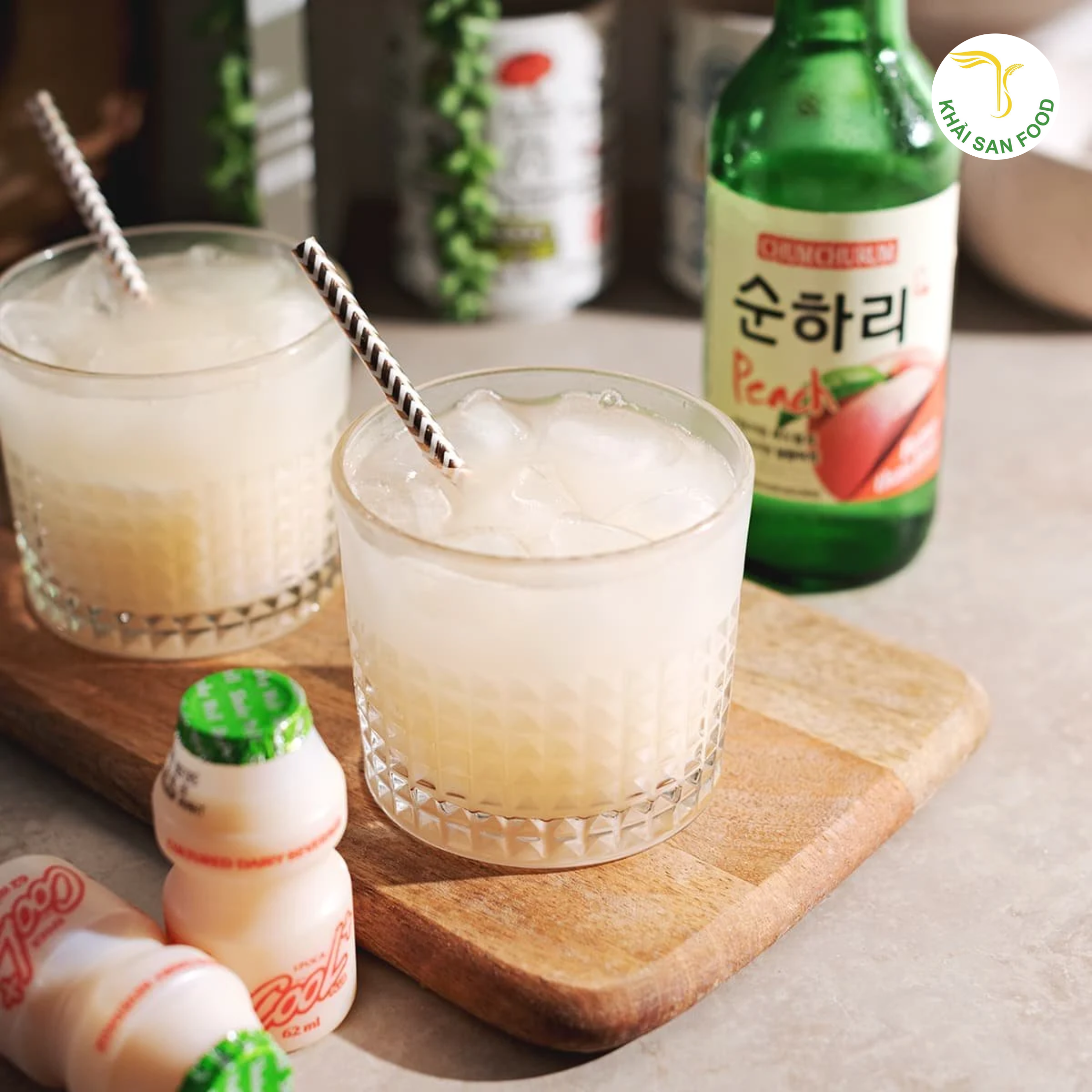 Pha rượu Sochu mix với yakult cực ngon và hấp dẫn