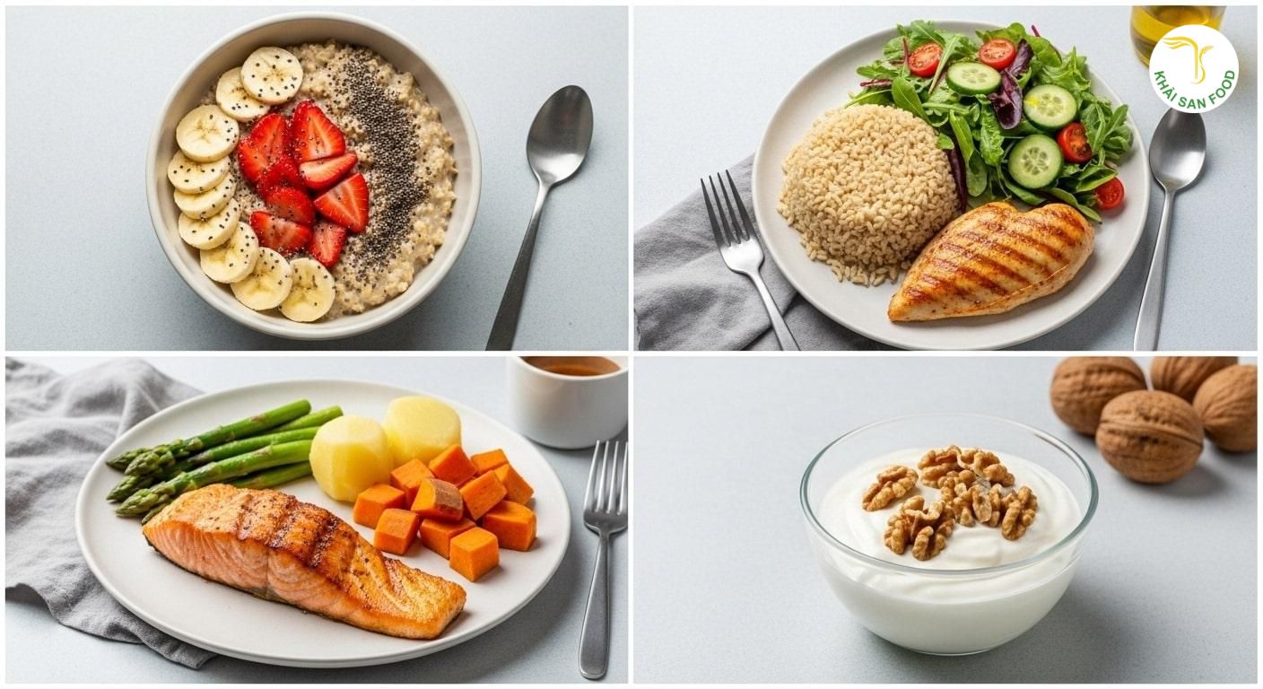 Thực đơn healthy mỗi ngày Thực đơn healthy mỗi ngày