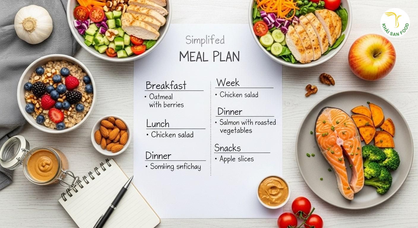 Thực đơn ăn kiêng Thực đơn ăn kiêng