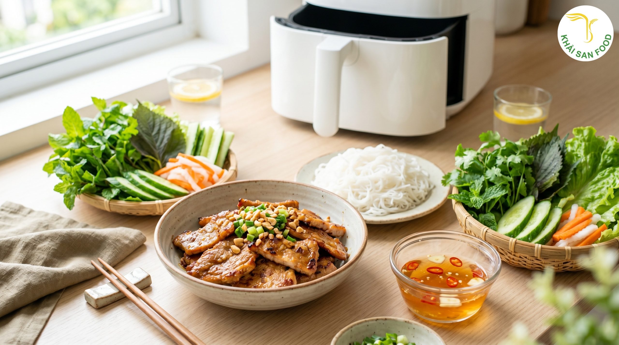 4. Đổi vị cuối tuần với cách làm thịt nướng bằng nồi chiên không dầu
