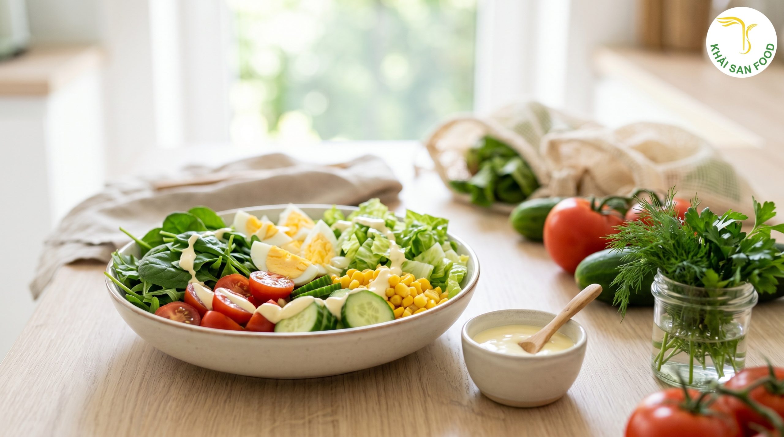 Biến tấu: Cách làm salad giảm cân với sốt mayonnaise Biến tấu: Cách làm salad giảm cân với sốt mayonnaise