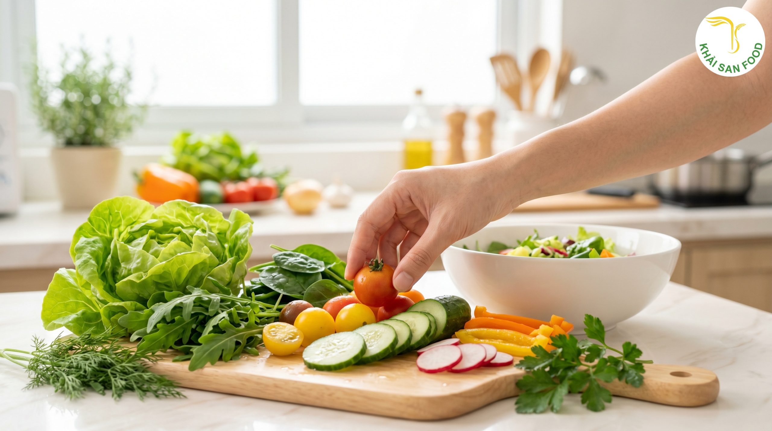 4. Bí quyết chọn rau củ cho cách làm xà lách trộn giảm cân 4. Bí quyết chọn rau củ cho cách làm xà lách trộn giảm cân