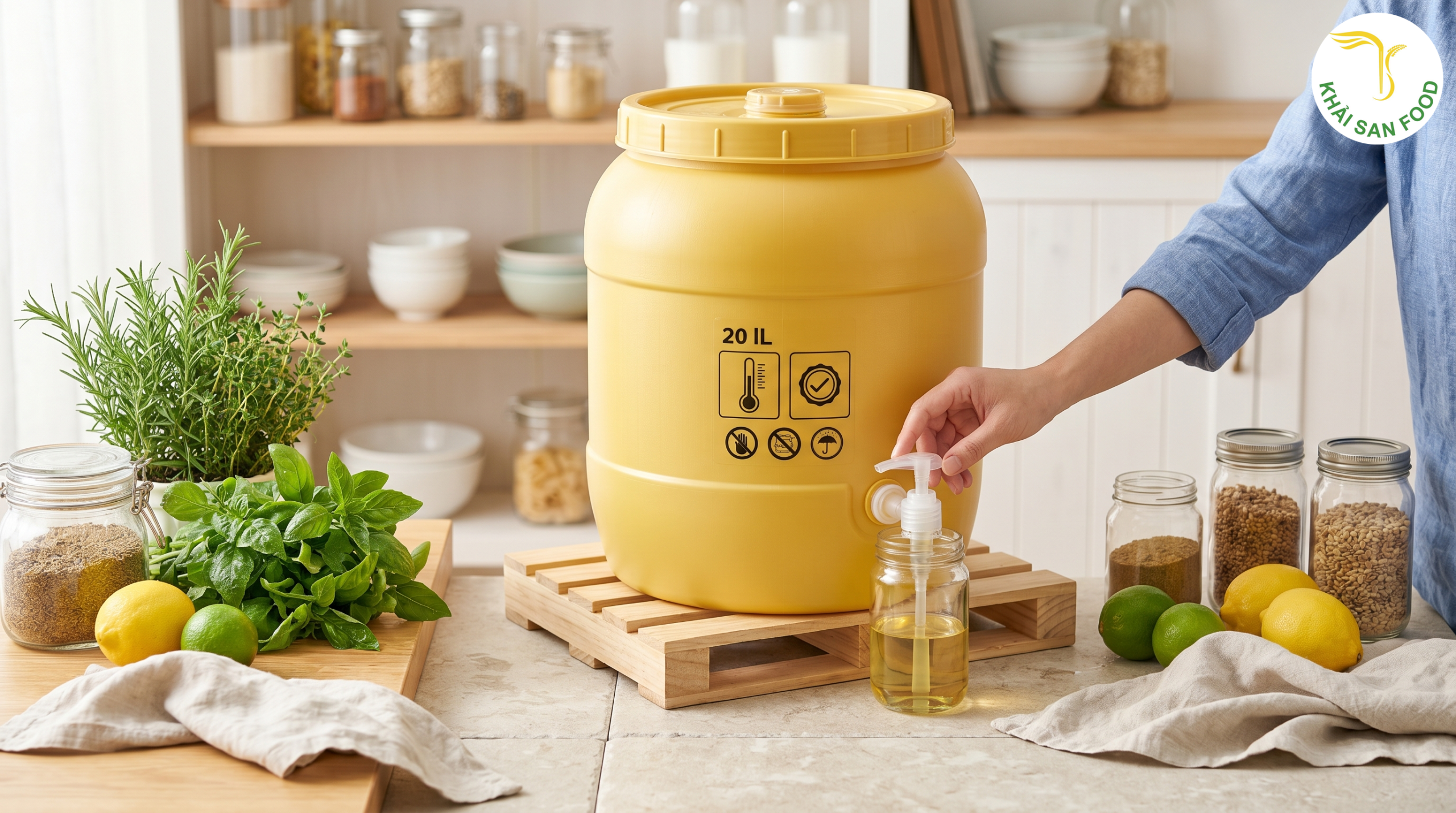 Hướng dẫn bảo quản dầu ăn thùng 20 lít đúng tiêu chuẩn an toàn